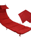 Outdoor Hanging Lounge Chair Replacement Cushion And Floating Umbrella Fabric Red For Curved Swing Chair Easy Refresh Durable Materials