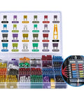Must Have Auto Fuse Kit With Mini Blade Fuses 5A To 30A, 600 Pieces Assortment For Cars, Trucks, RVs, Boats, Electrical Systems