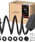 Beefy 7 Pin Trailer Wiring Harness Kit 6 Feet With Waterproof Junction Box, Heavy Duty 7 Way Trailer Cord Pigtail displayed with box and accessories.