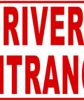 Drivers Entrance Sign 18x24 Metal Durable Outdoor Parking Lot Sign For Vehicle Entrances And Employee Access Weatherproof Rust Resistant