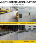 Multi-scene application of Heavy Duty Rubber Wall Bumpers For Loading Docks With A Badass Impact Resistant Base.