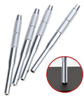 Pro Grade Stainless Steel Hollow End Roll Pin Starter Kit Set with 4 tools for easy pin insertion and prevent slippage