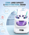 Detachable 45kHz Ultrasonic Retainer Cleaner with 3 Cleaning Modes, visible window and digital timer, 230ml capacity