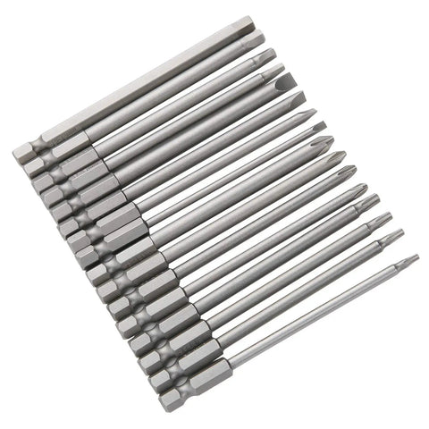 Kickstart Your Home Repair Game With This Awesome 16Pcs Screwdriver Bits Set Featuring Hex Cross Slotted And Pentalobe Tips Made From Tough Chrome Vanadium Steel For Drills And Manual Tools, 16-piece chrome vanadium steel bit set