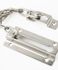 Built Tough Door Chain Lock for Inside Doors, thickened swing bar latch, kid safe privacy lock, easy install, silver finish