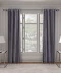 Black Curtain Rod Set With Brackets For Windows 28 To 48 Inches, 5/8 Inch Decorative Heavy Duty Curtain Rod, in living room.