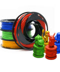 Multicolor PLA 3D Printer Filament 1.75mm 200g Pack Vacuum Sealed With Desiccant 205 225C Nozzle Temperature Compatible