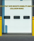 Tough As Nails Heavy Duty Bollard Cover Shields Parking Lots And Docks From Scrapes While Taking No Scratches From Heavy Traffic Built For Any Weather Solid Barrier For Warehouses Bright Yellow on a loading dock.