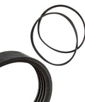 Premium Solid Motor Drive Belt Set For Woodworking Jointer Planer heavy duty rubber belts for replacement and smooth operation.