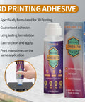 Heavy Duty 3D Printer Adhesive Glue For Hot Bed Bonding With Strong Grip And Minimal Warping For ABS PLA PLA Plus PETG And TPU Filaments No Residue
