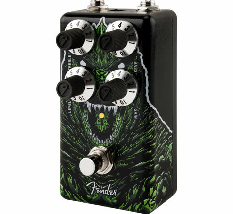 Kaiju Godzilla Distortion Pedal With Active Treble And Bass EQ Beefy High Gain Guitar Effects For Electric Guitar Rock And Metal Tones Aluminum Enclosure Top Mounted Jacks Battery Or Center Negative Adapter Powered with monster design