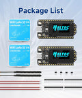 All-In-One ESP32 LoRa V4 Development Board With SX1262 Module, OLED Display, WiFi Bluetooth, and components in package list