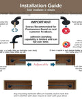 Installation guide for Adjustable Sash Curtain Rod For French Doors With Tough Three Eighth Inch Steel Bar And Low Profile Brackets.