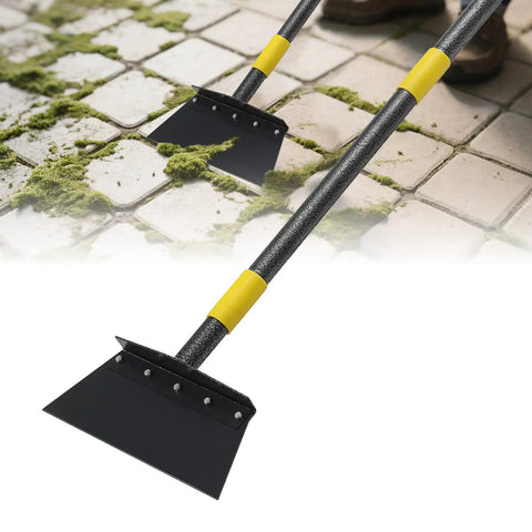 Heavy Duty Garden Shovel With 48 Inch Handle All Season Outdoor Tool 4.3 Inch Wide Blade Rust Proof Steel Ergonomic Grip Built Tough For Seniors Perfect For Weed Removal Snow Scraping Moss Cleanup