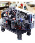 Portable Micro Air Conditioner Hella Efficient Plate Liquid Chiller with 200W Power and 24V DC Support R134A Coolant, showing inner components.