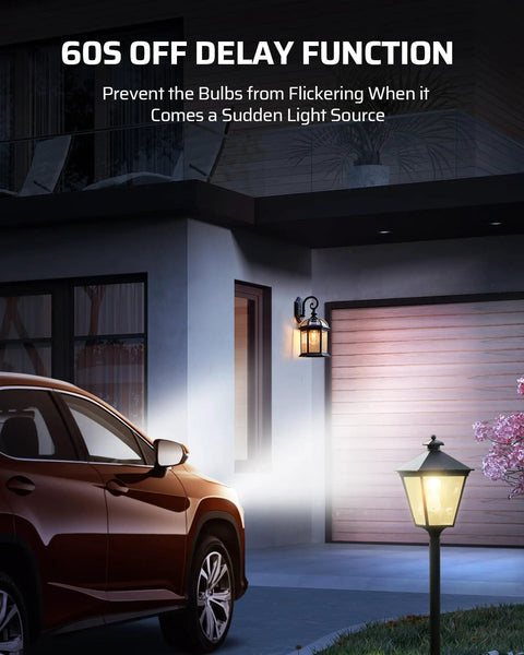 Light Sensor Socket Adapter E26 E27 Dusk To Dawn Automatic Sensor in outdoor porch light with off delay function at night