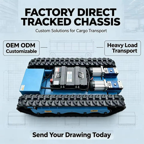 Remote Control Heavy Duty Equipment Transport Dolly With Motorized Skates For Hauling Industrial Machinery And Big Gear Like A Boss On Smooth, Safe, Effortless Roll, blue tracked chassis