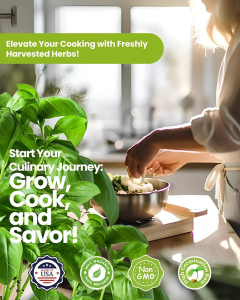 All In One 9 Herb Indoor Window Garden Kit For Moms And Home Cooks With Seeds Pots Soil Pruning Shears And Markers Non GMO Heirloom Herbs For Easy Growing No Fuss Daily Use A Thoughtful Gift For Birthdays Housewarmings And Mother's Day
