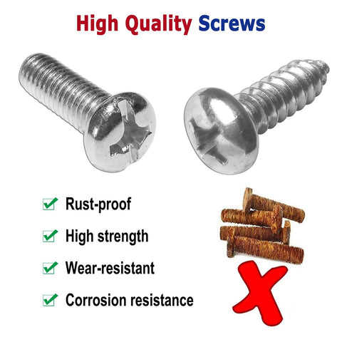 High quality screws highlighting rust-proof, high strength, wear-resistant, corrosion resistance qualities