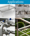 3/4 in OD 304 stainless steel seamless tube, 3 ft long, for furniture frames and shelving