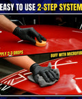 Car Scratch Remover Kit Pro Grade All In One Deep Scratch Repair Compound And Polishing Solution 8 Oz application process