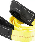 6 Ft Long By 2 In Wide Tow Strap With Reinforced Eyes, Heavy Duty Vehicle Recovery Rope, 10,000 Lbs Capacity, High Visibility Yellow