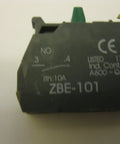 Bulk 10 Pack ZBE 101 Normally Open Contact Blocks For Heavy Duty Control Panels Rock Solid Green Push Button Modules part view.