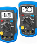 Capacitor Tester And Digital Multimeter Capacitance Meter 200pF To 20mF Handheld With Backlight Data Hold GC-36D two pack.