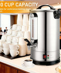 Beefy 100 Cup Commercial Coffee Urn With 1300W Quick Brew Heavy Duty Stainless Steel Double Wall Industrial Electric Percolator
