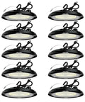 LED High Bay Light 150W 10 Pack With 22500 Lumens Two Color Temperature 4000K/5000K 5 Foot Cable And US Plug IP65 Waterproof