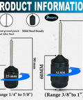 Pro Grade Universal Transfer Punch And Aligner Tool Set For Machining And Fabrication Work with 1/4 to 5/8 and 3/8 to 1 inch sizes