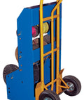Wire D Series Steel Hand Truck With Pneumatic Wheels, 600 Lb Capacity, P Shaped Handle For Easy Steering, Heavy Load Dolly