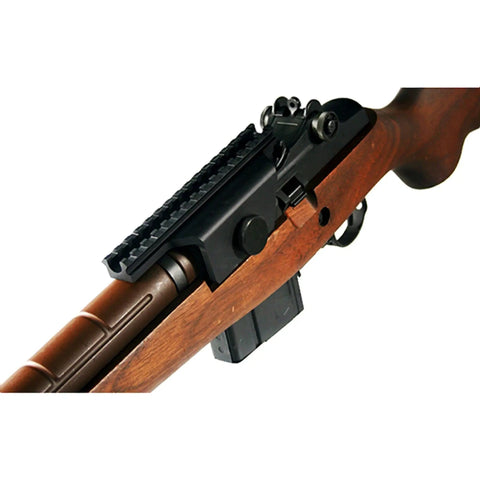 New Gen 4-Point Locking Deluxe Scope Mount For M14 M1A Rifles with 6-Inch Picatinny Top Rail on rifle