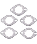 Exhaust gasket set, 3-inch, two-bolt flanges, high-temperature metal, 5-pack