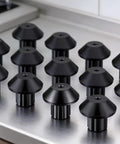 16 Piece Stove Grate Rubber Feet Set 5304475129 Replacement for Gas Ranges displayed on kitchen surface