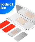 Ultra Thin 3mm Stainless Steel Magnetic Cabinet Catch With Strong Hold Adhesive Backing No Drill Installation 16 Pack dimensions