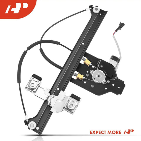 Rear Right Passenger Power Window Regulator 2-Pin Motor For Chevy Trailblazer EXT 2002-2006, GMC Envoy XL 2002-2006