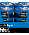 Box of Blue Multi-Surface Painter's Tape 1.88 Inch By 60 Yards, 12 Rolls, Damage-Free Peel, Stays Put For Up To 14 Days