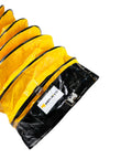 25 Foot PVC Flexible Duct Hose For Exhaust Fans 16 Inch Diameter Heavy Duty Ventilation Tubing With Flame Retardant Inner Wall