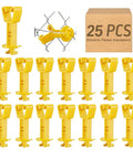 25 Pack T Post Insulators for Electric Fence Wire Heavy Duty Extended Chain Link Fence Insulators for Farm Livestock and Pet Fencing