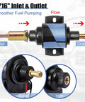 Universal Self Priming Fuel Pump For Cars And Trucks, Four To Seven Psi, Thirty Five GPH, Five Sixteenth Inch Inlet And Outlet