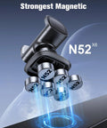 Magnetic Phone Holder For Gym And Metal Surfaces With 360 Degree Rotation, featuring strong N52 magnets for secure hold