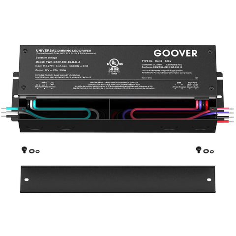 Beefy 300W Dimmable LED Driver With 5 In 1 Dimming For ELV MLV Triac 0 To 10V 1 To 10V 10V PWM And Potentiometer IP67 Waterproof