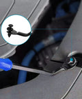 Installation of Must Have 835 Piece Car Push Retainer Clips And Plastic Fasteners Kit under hood