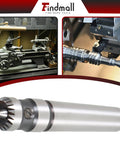Findmall 2MT wood turning drive center, 5/8-inch shaft, silver metal lathe accessory.