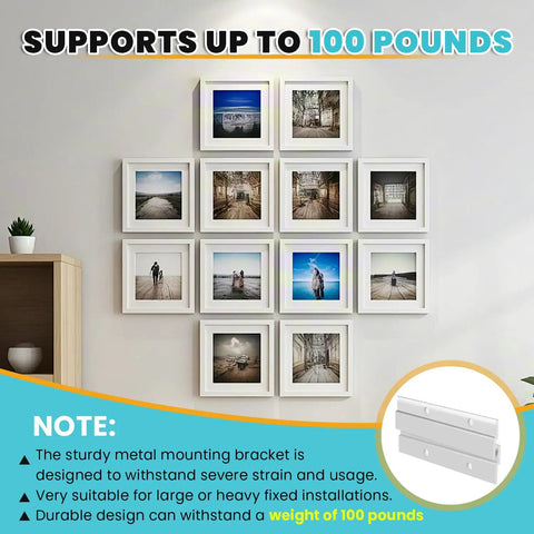 Badass Heavy Duty Aluminum French Cleat Hanger Keeps Your Wall Art And Shelves Rock Solid So You Dont Sweat It 12 Inch Pair holds 100 lbs with images.