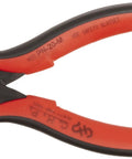 Pointed Nose Micro Pliers For Precision Work With Smooth Jaws 1mm Nose in orange handle, side view