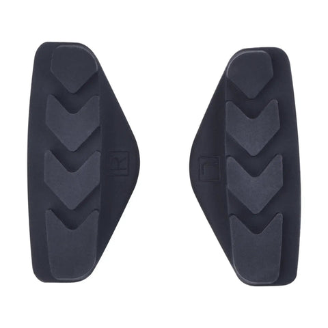 2 Pairs Road Bike Brake Pads With Installation Tool Caliper Blocks 50 Mm Length, Durable Rubber, Close-Up View
