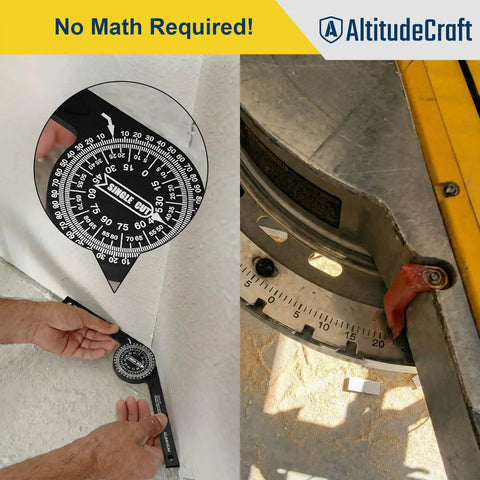 Boss Grade Miter Saw Protractor And Crown Molding Angle Finder demonstrating easy angle measurement for precise cuts.