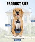 Golden Retriever Solar Dog Statue For Outdoor Decor With Lantern Lights Backyard Lawn Yard Art Weatherproof Garden Ornament